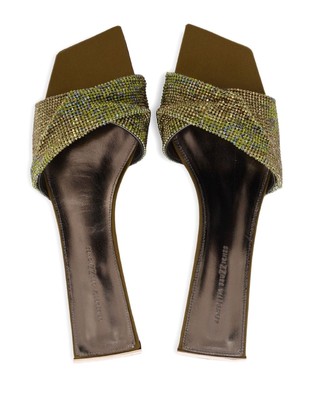Golrarda embellished square-toe slides - 4