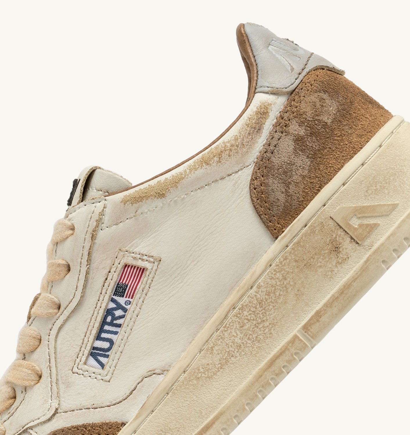 MEDALIST LOW SUPER VINTAGE SNEAKERS IN COGNAC AND MICROCHIP LEATHER SUEDE - 6