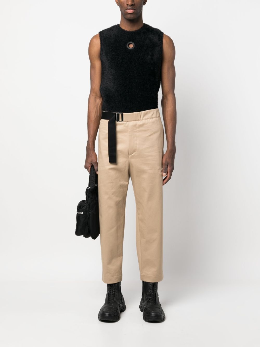 side buckle-fastening trousers - 2