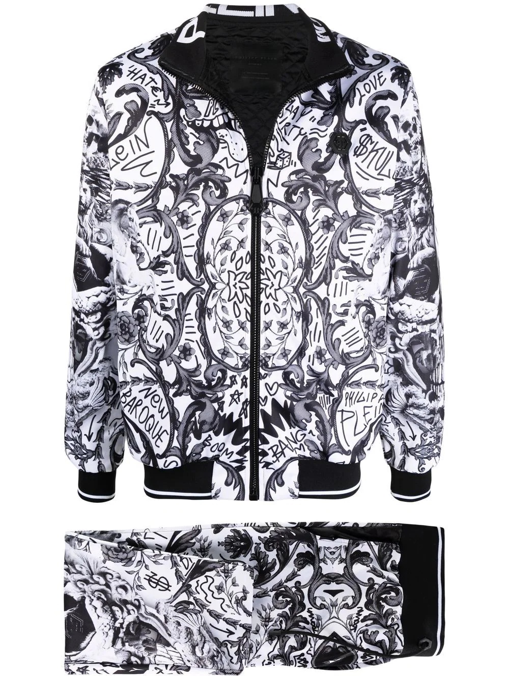 baroque-print tracksuit set - 1