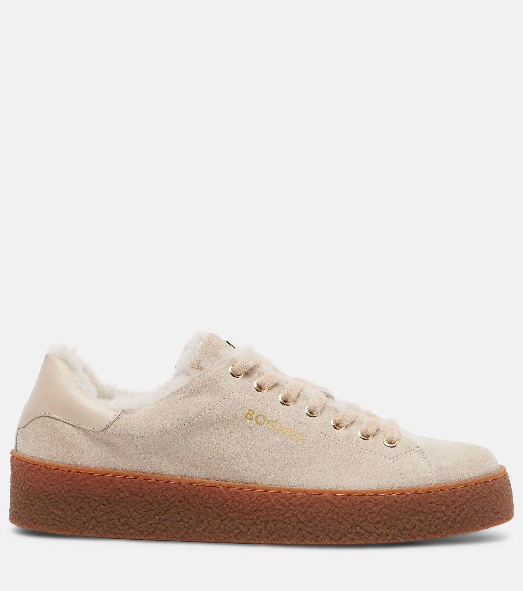 Lucerne shearling-lined suede sneakers - 4