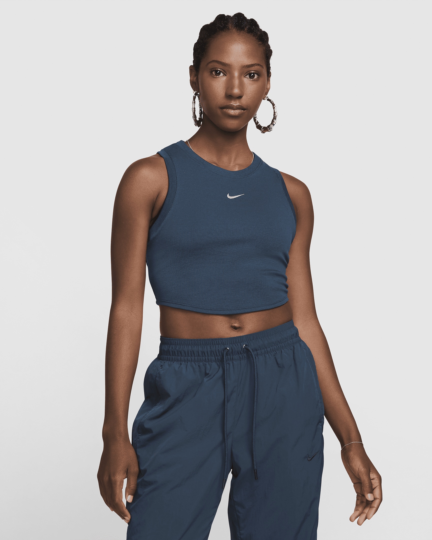 Nike Sportswear Chill Knit Women's Tight Cropped Mini-Rib Tank Top - 1