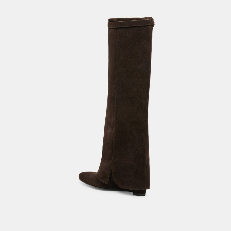 AGGY BOOTS DK BROWN SUEDE 5