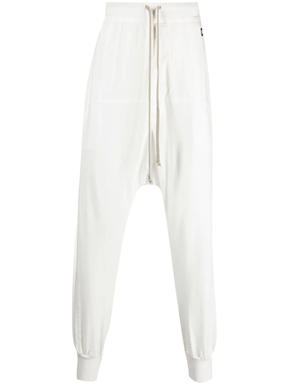 drop-crotch cotton trousers - 1