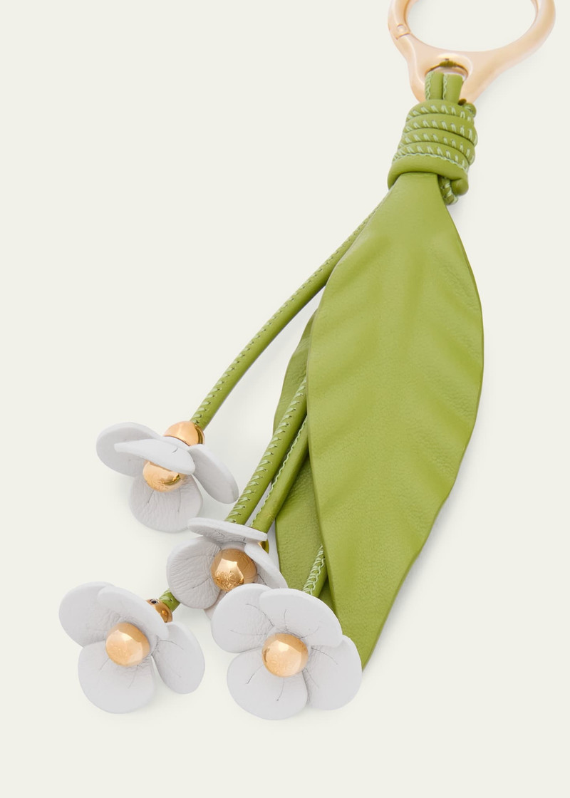 Loewe Strawberry Flower Bag Charm in Calfskin Leather outlook
