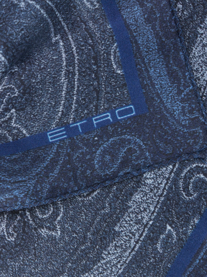 Etro PRINTED SILK POCKET SQUARE outlook