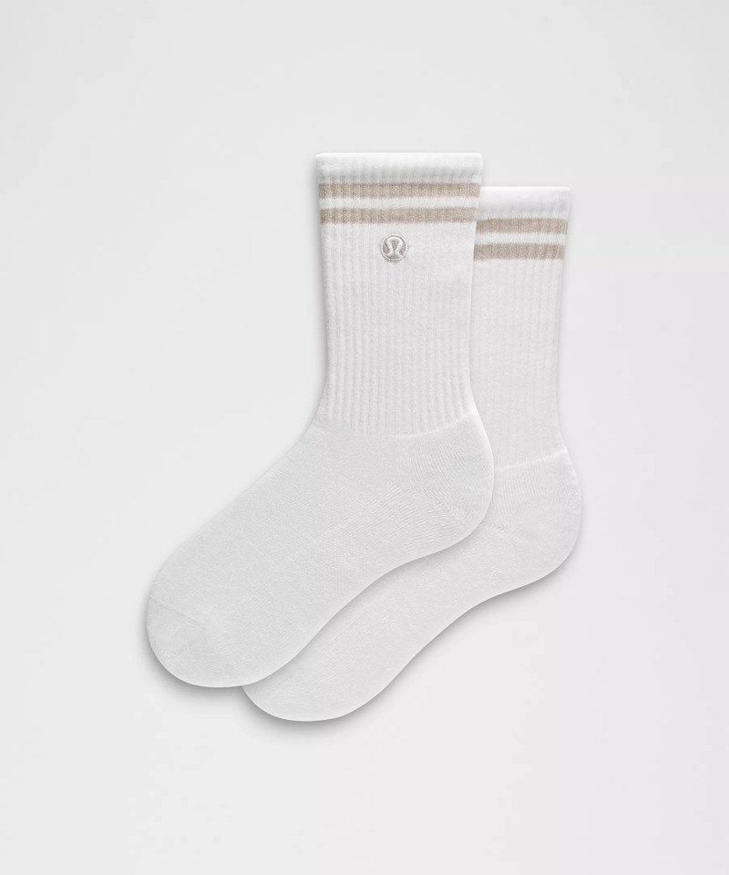 Unisex Daily Essential Crew Socks *Stripe 1