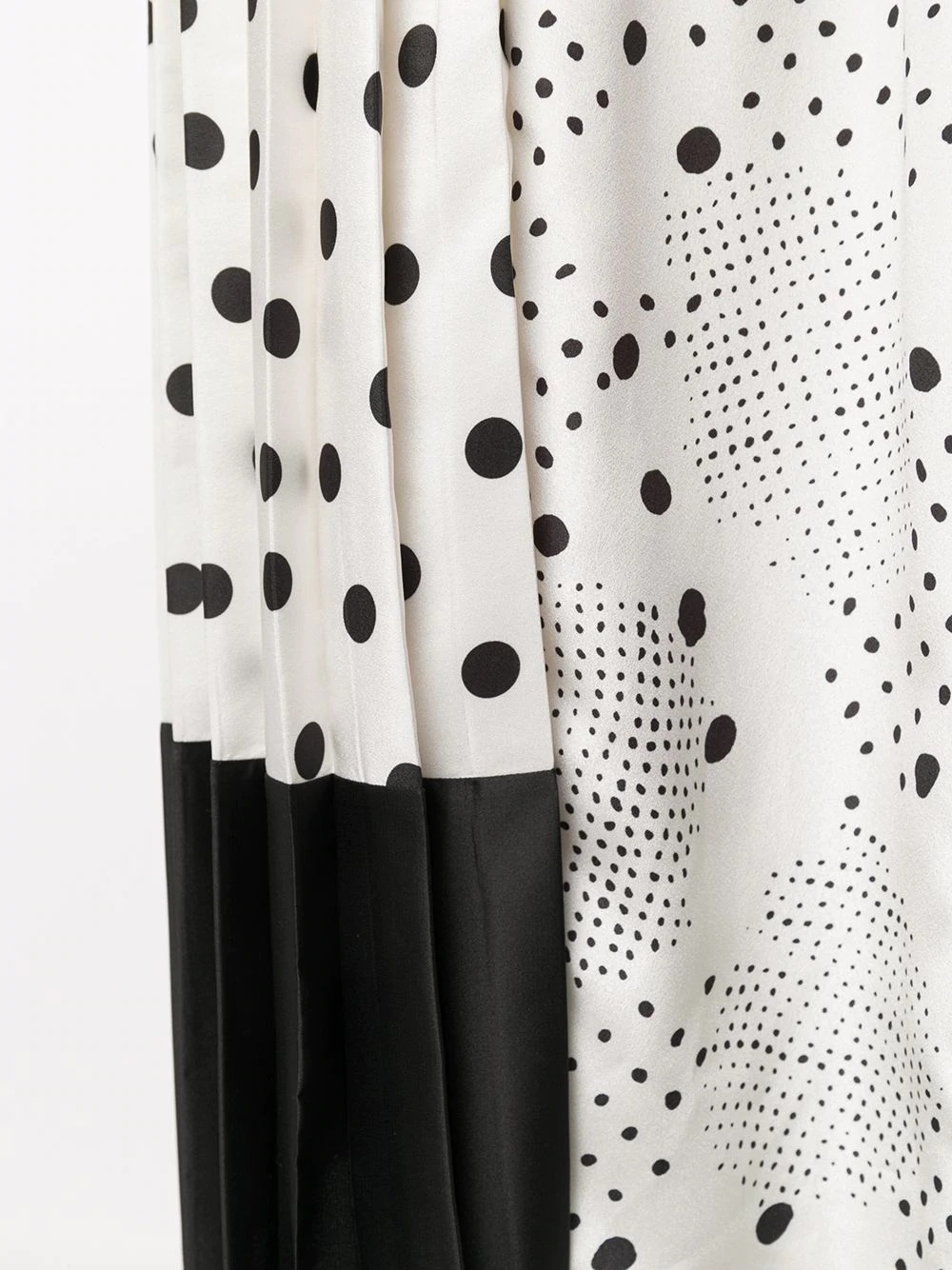 long-sleeve polka dot dress - 5