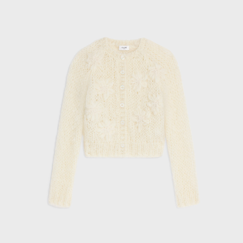 embroidered cardigan in mohair 1