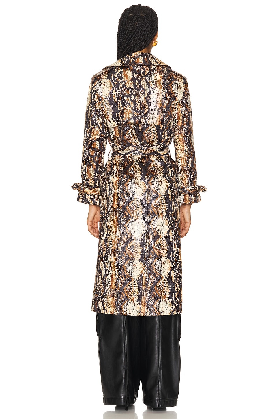 Nevada Drapey Mid Length Trench Coat - 4