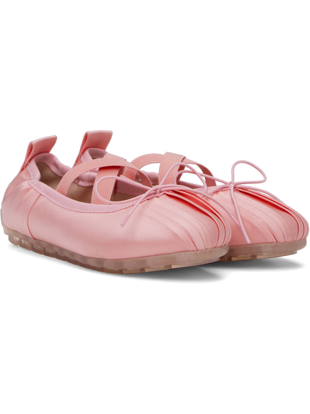 Pink Grip Ballerina Flats - 4