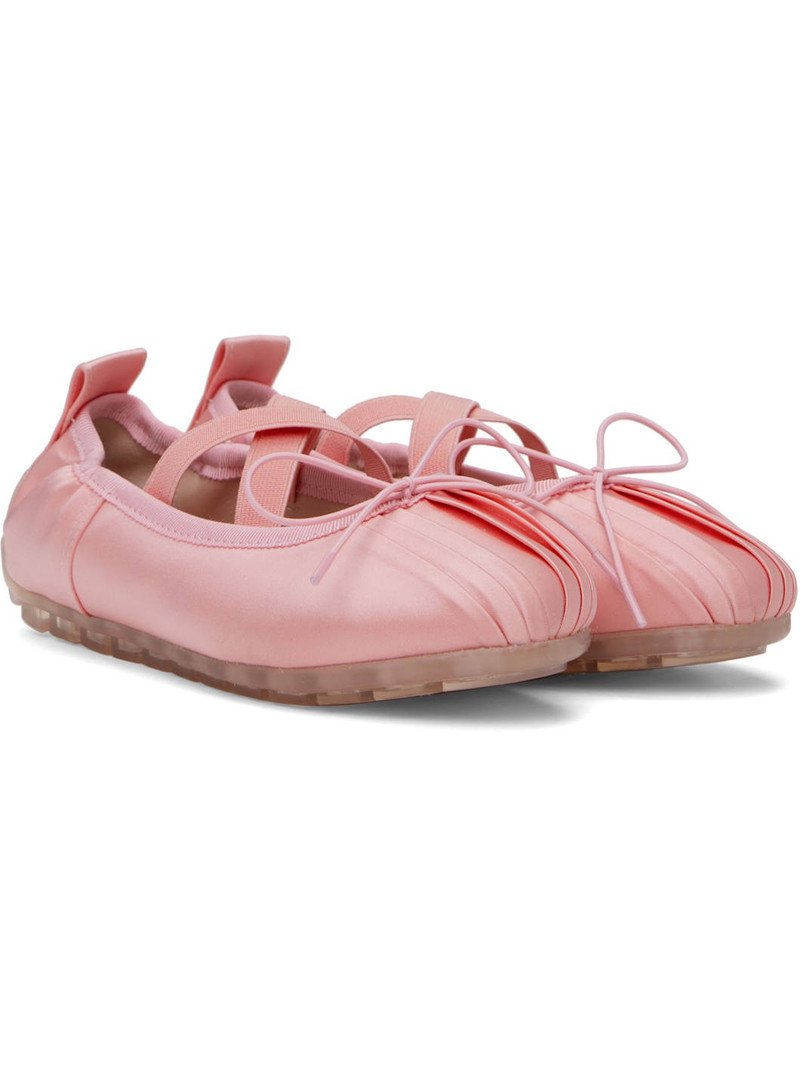 Pink Grip Ballerina Flats 4