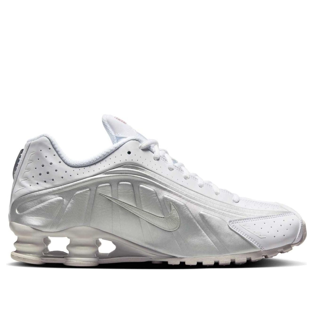 Nike Shox R4 'White Bright Crimson Metallic Silver' HQ1988-101 - 2