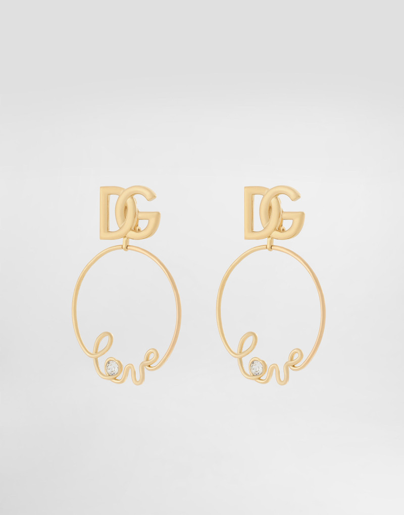 Dolce & Gabbana Clip-on “love” earrings with DG logo outlook