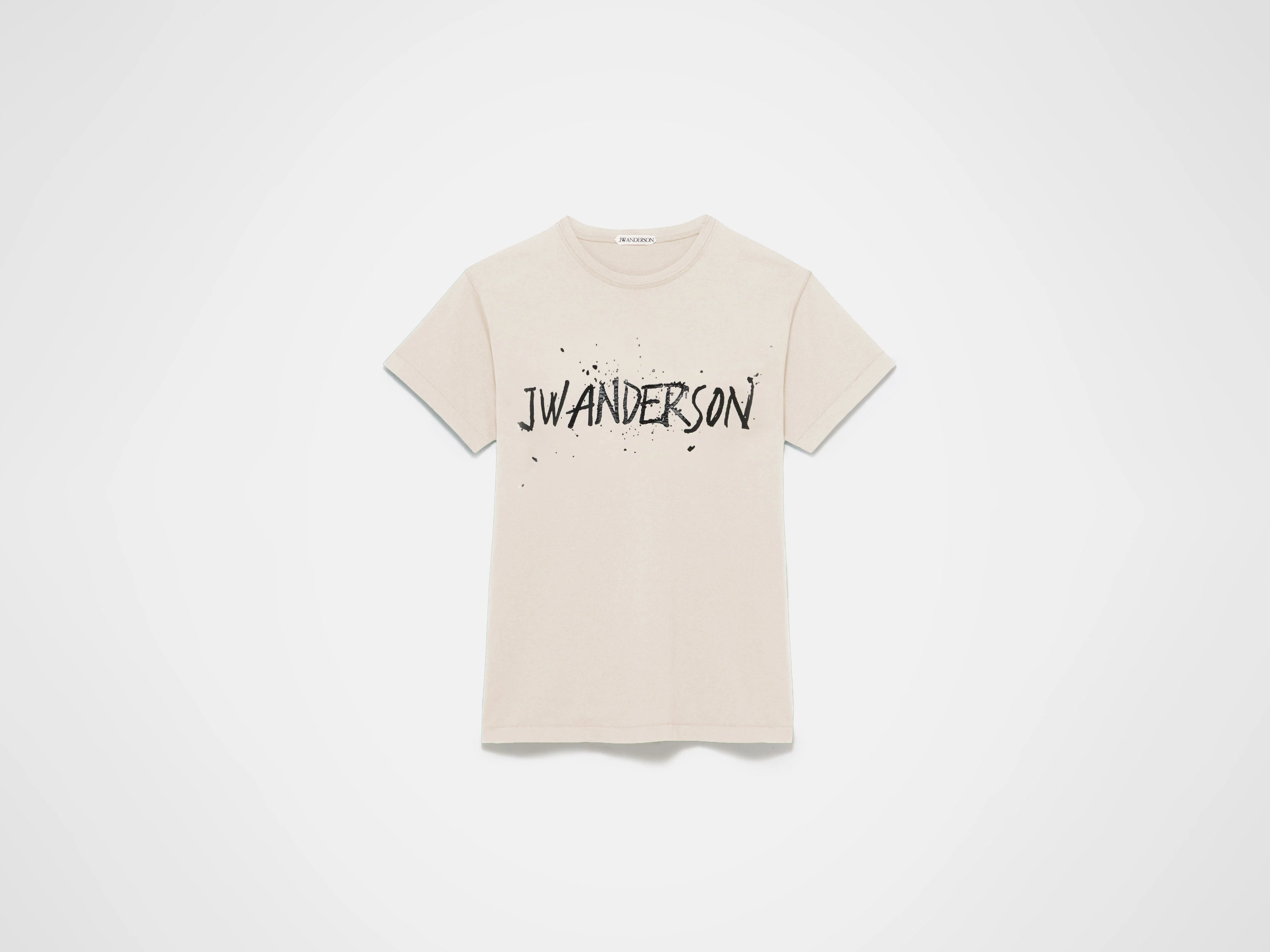 CIRCULAR T-SHIRT IN ECRU - 1