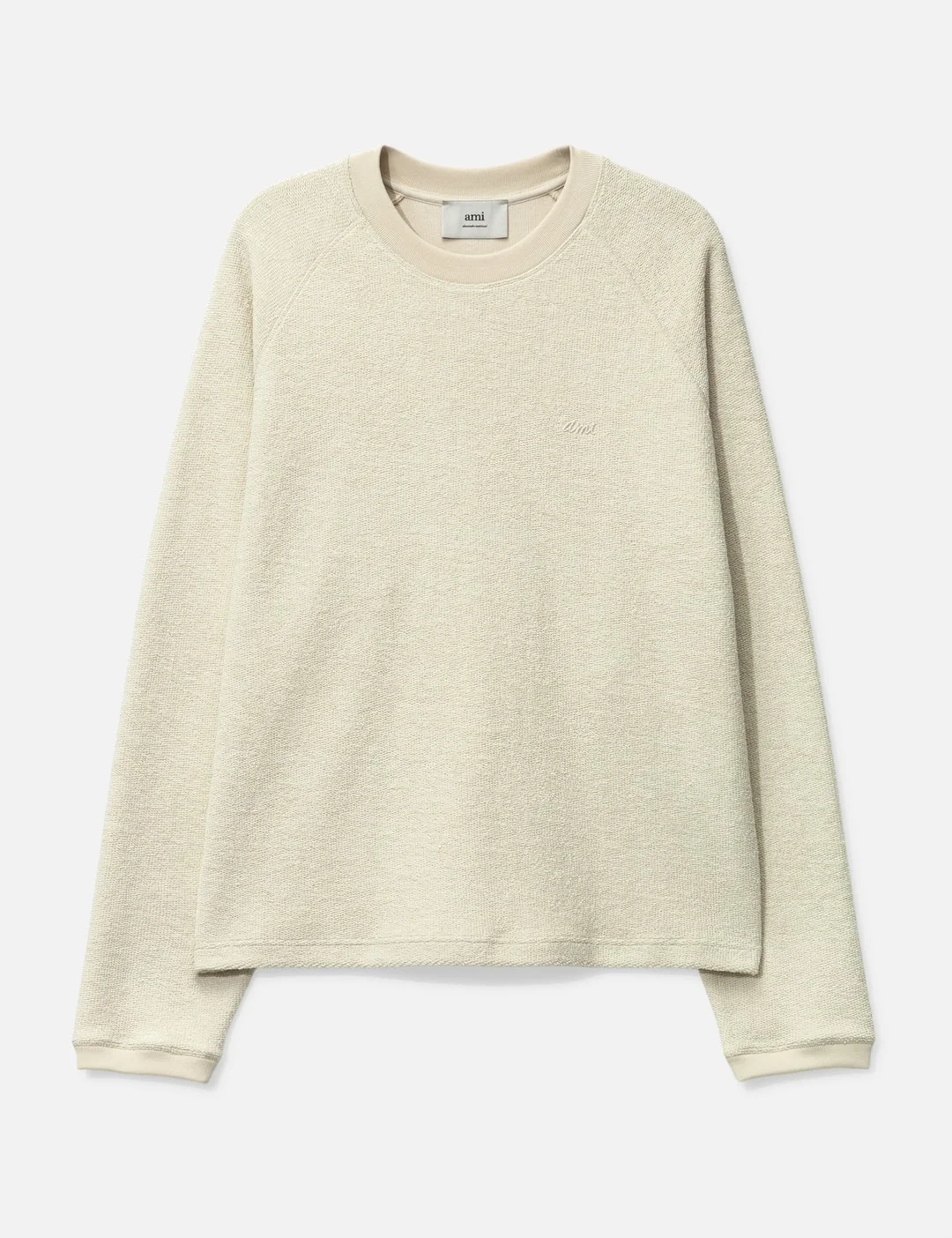 RAGLAN SLEEVED CREWNECK SWEATSHIRT - 1
