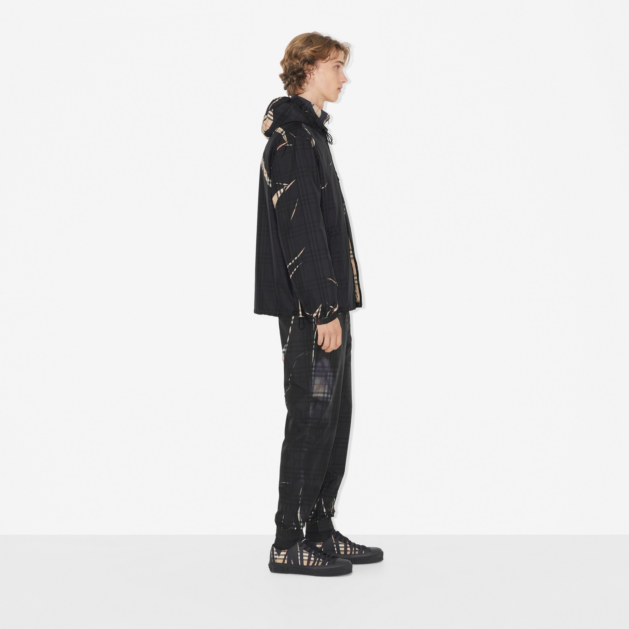 Sliced Check Jogging Pants - 3