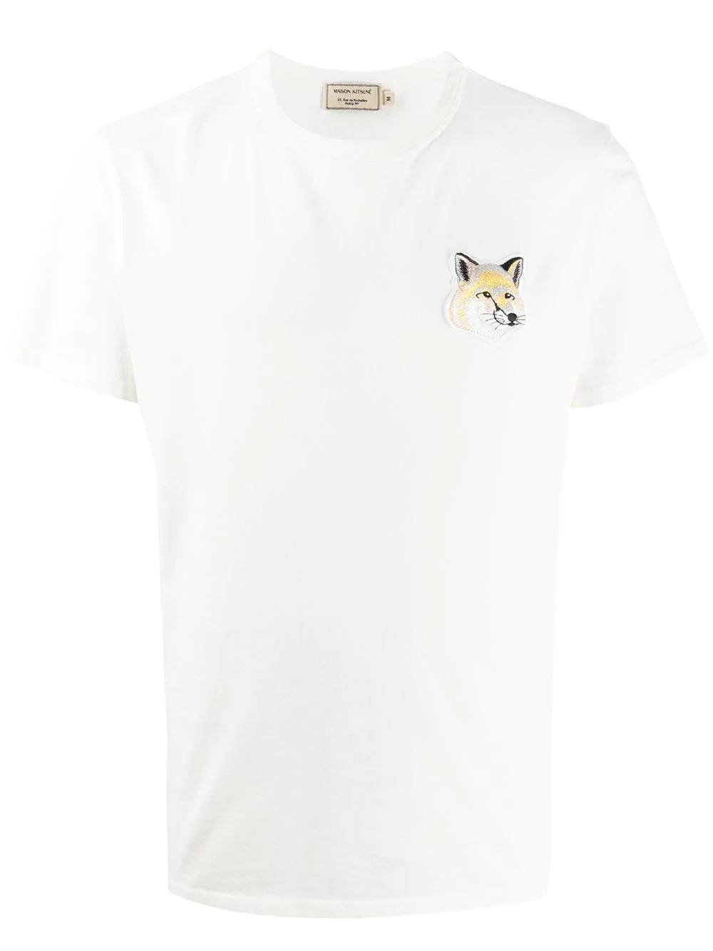 fox head patch T-shirt - 1