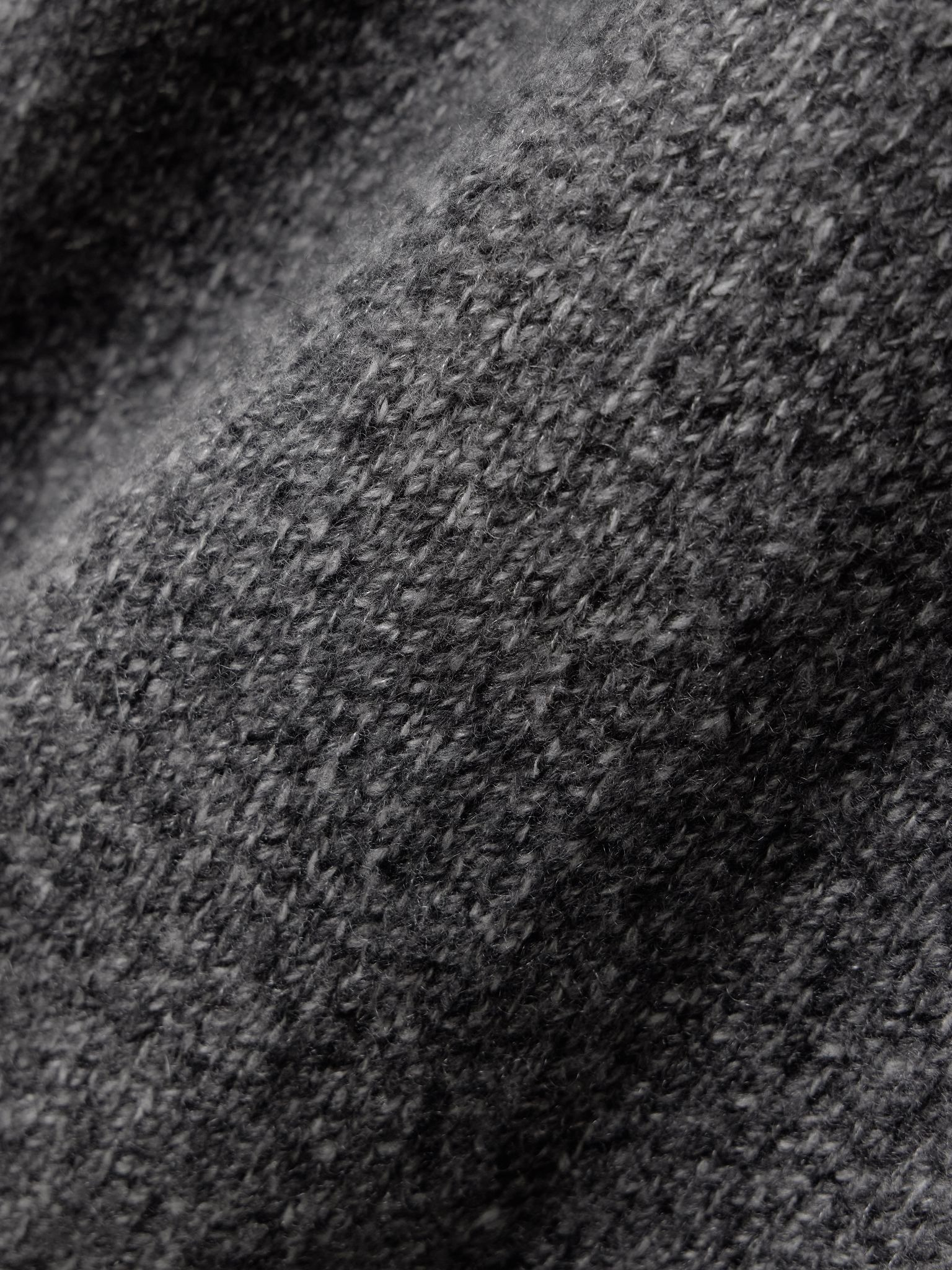 Verona organic cashmere and silk-blend sweater and scarf set Gray - 4
