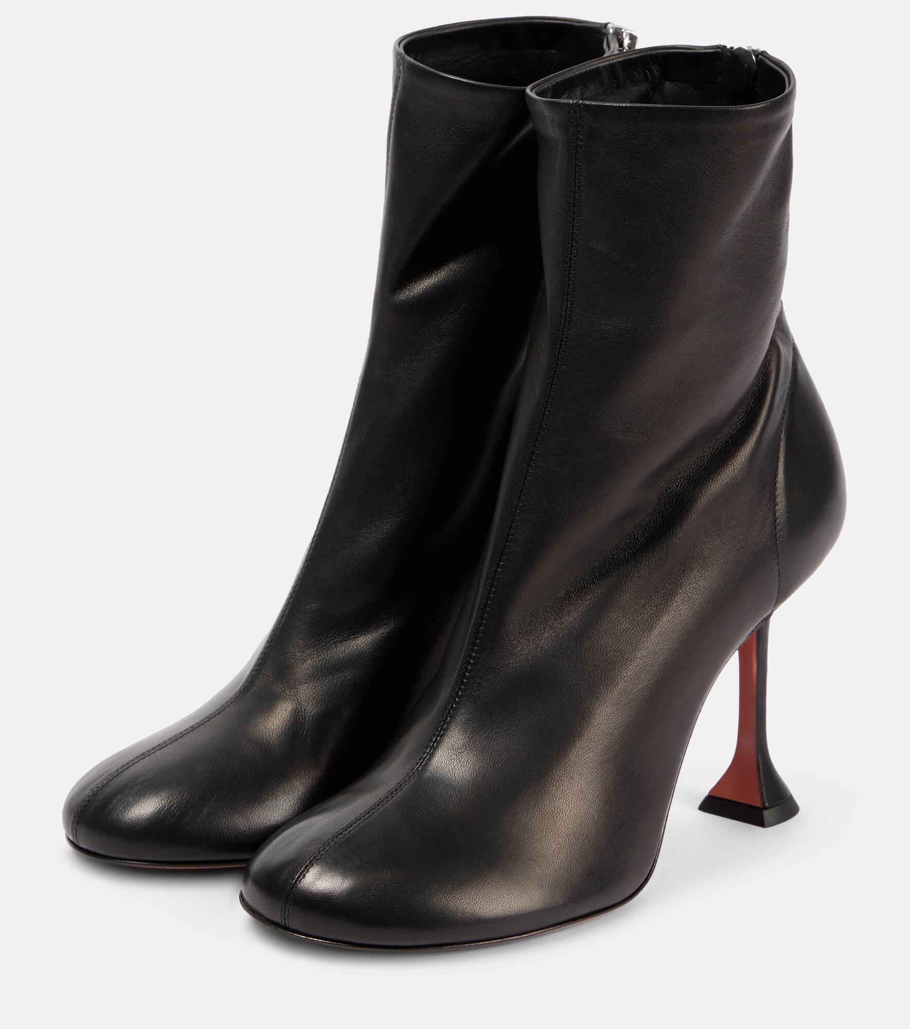 Iris 95 leather ankle boots - 4