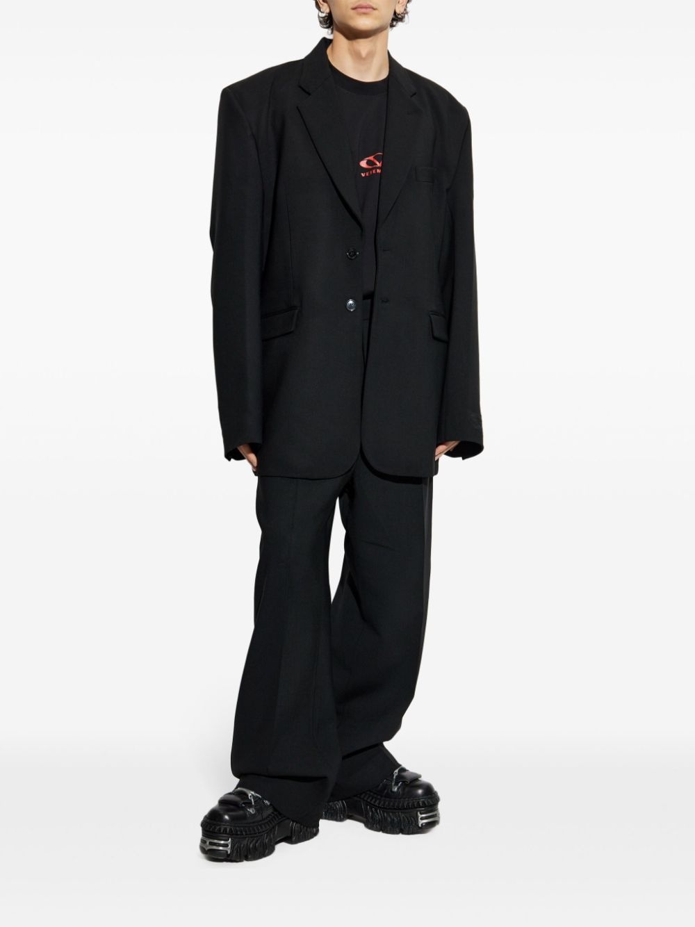embroidered blazer - 2