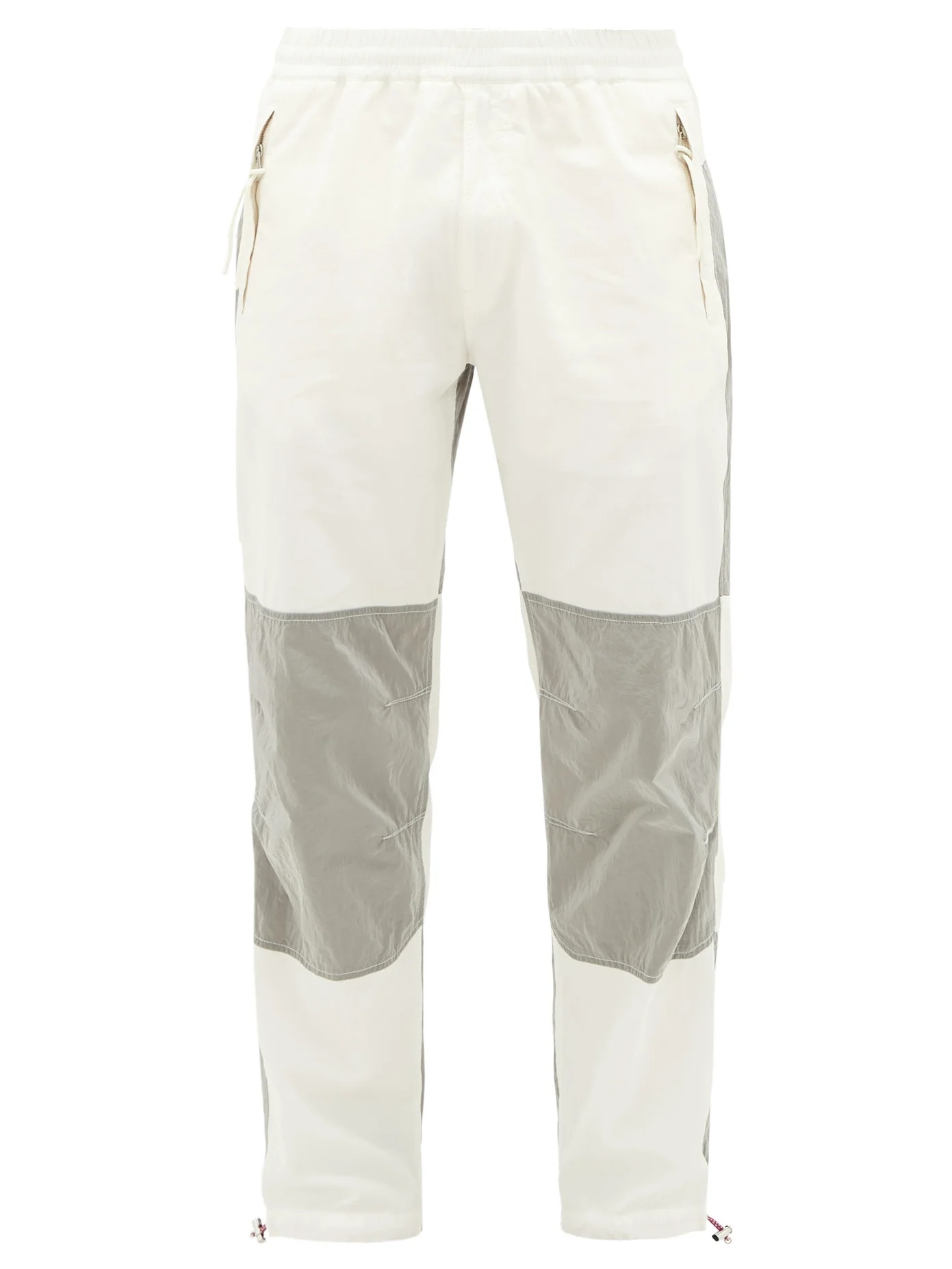 Panelled cotton track pants - 1