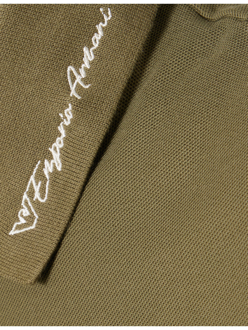 Logo-Collar Short-Sleeve Cotton Polo 6