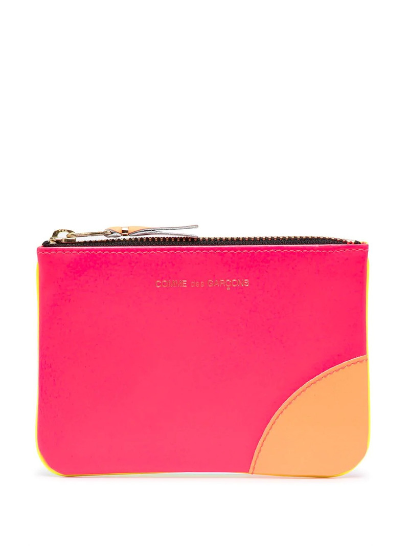 colour-block zipped wallet 1