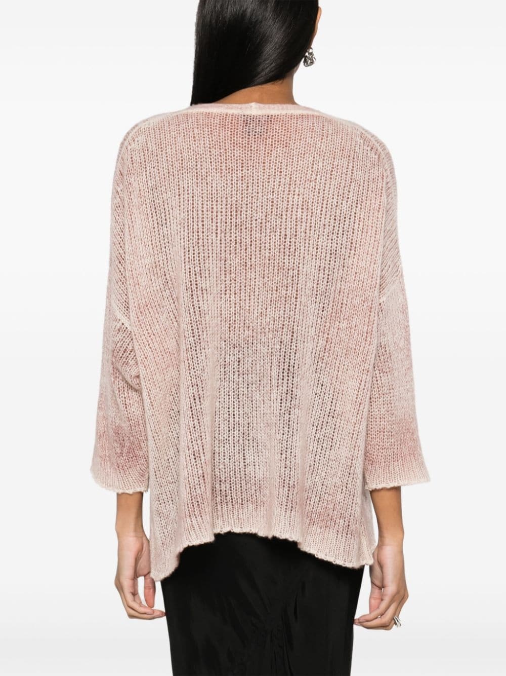 V-neck drop-shoulder jumper - 4