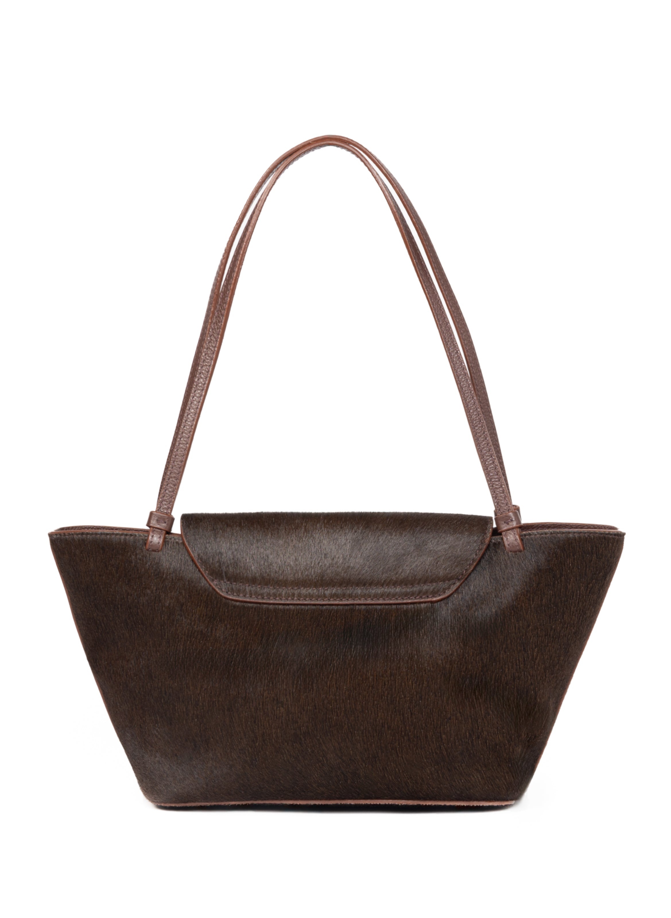 Courrier Tote Calf Leather Dark Brown - 3