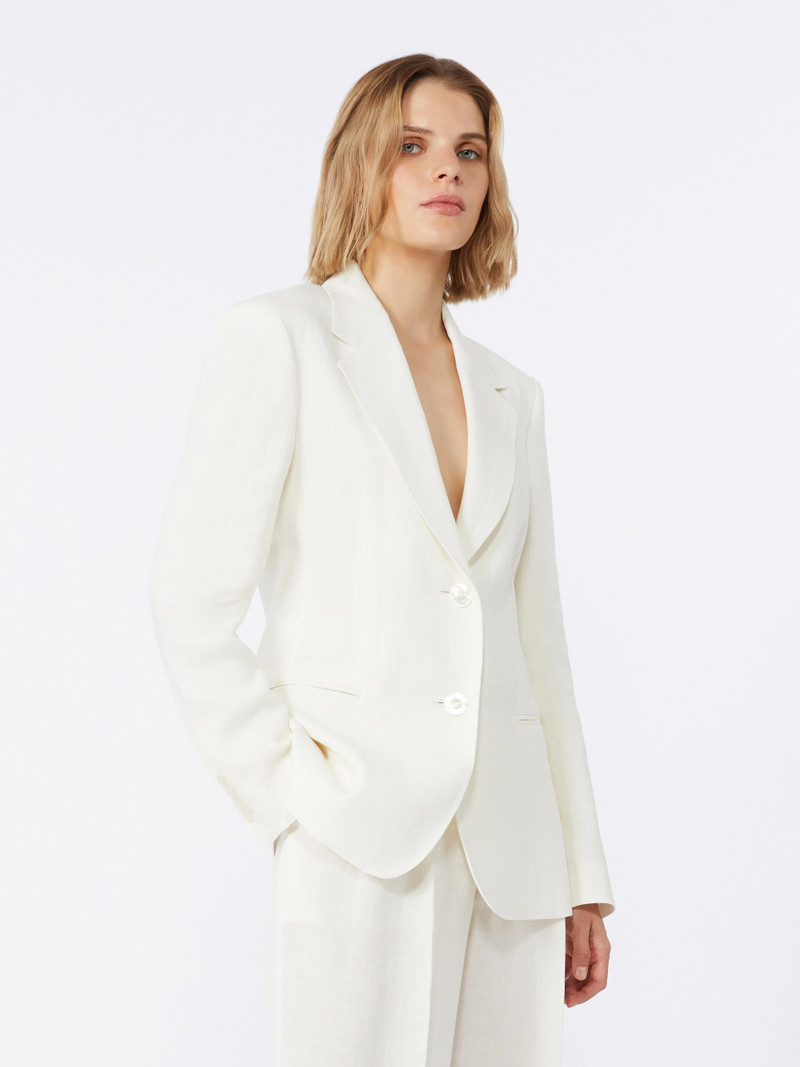 BELLO Linen twill blazer - NATURAL 3