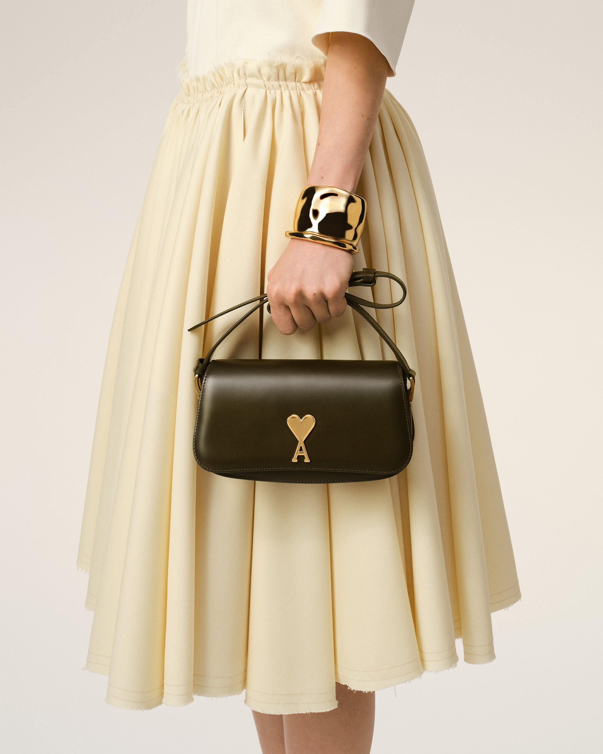 GREEN LEATHER SHOULDER BAG PARIS PARIS BAG - 2