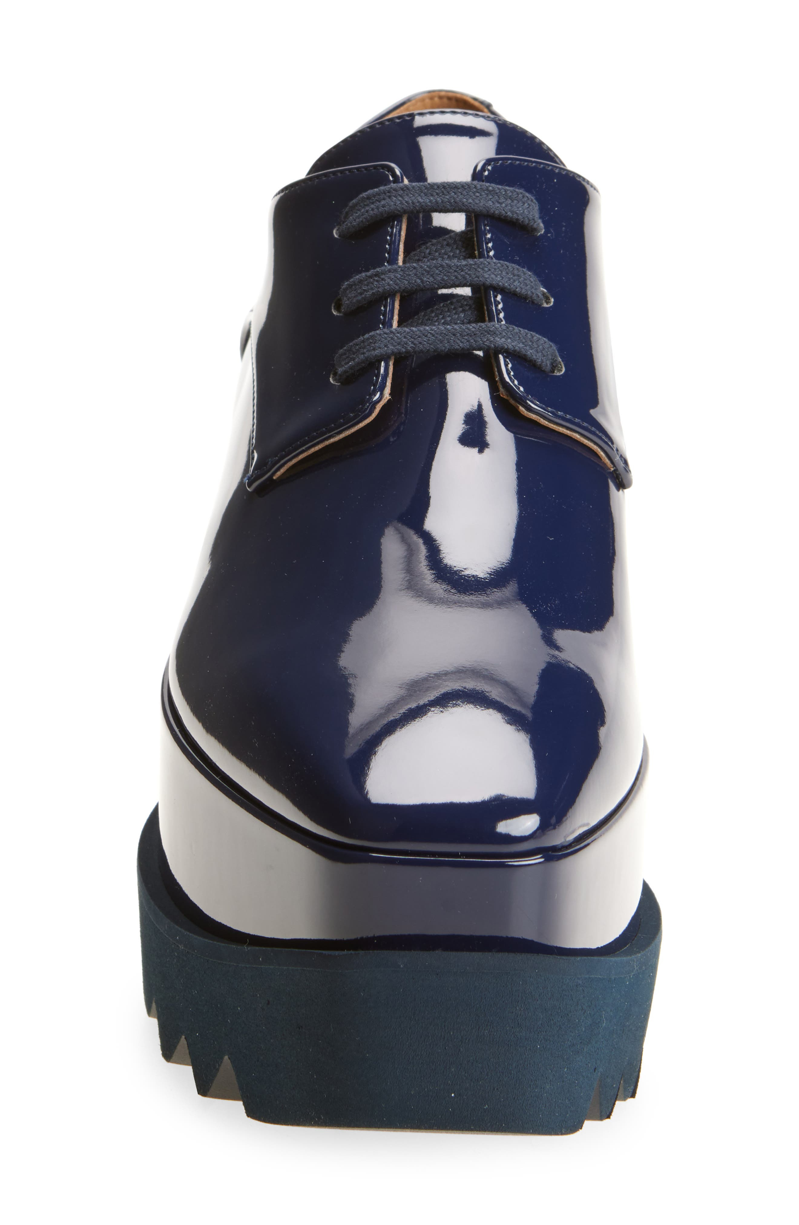 Stella McCartney Sneakelyse Patent Platform Sneaker in Navy at Nordstrom - 4