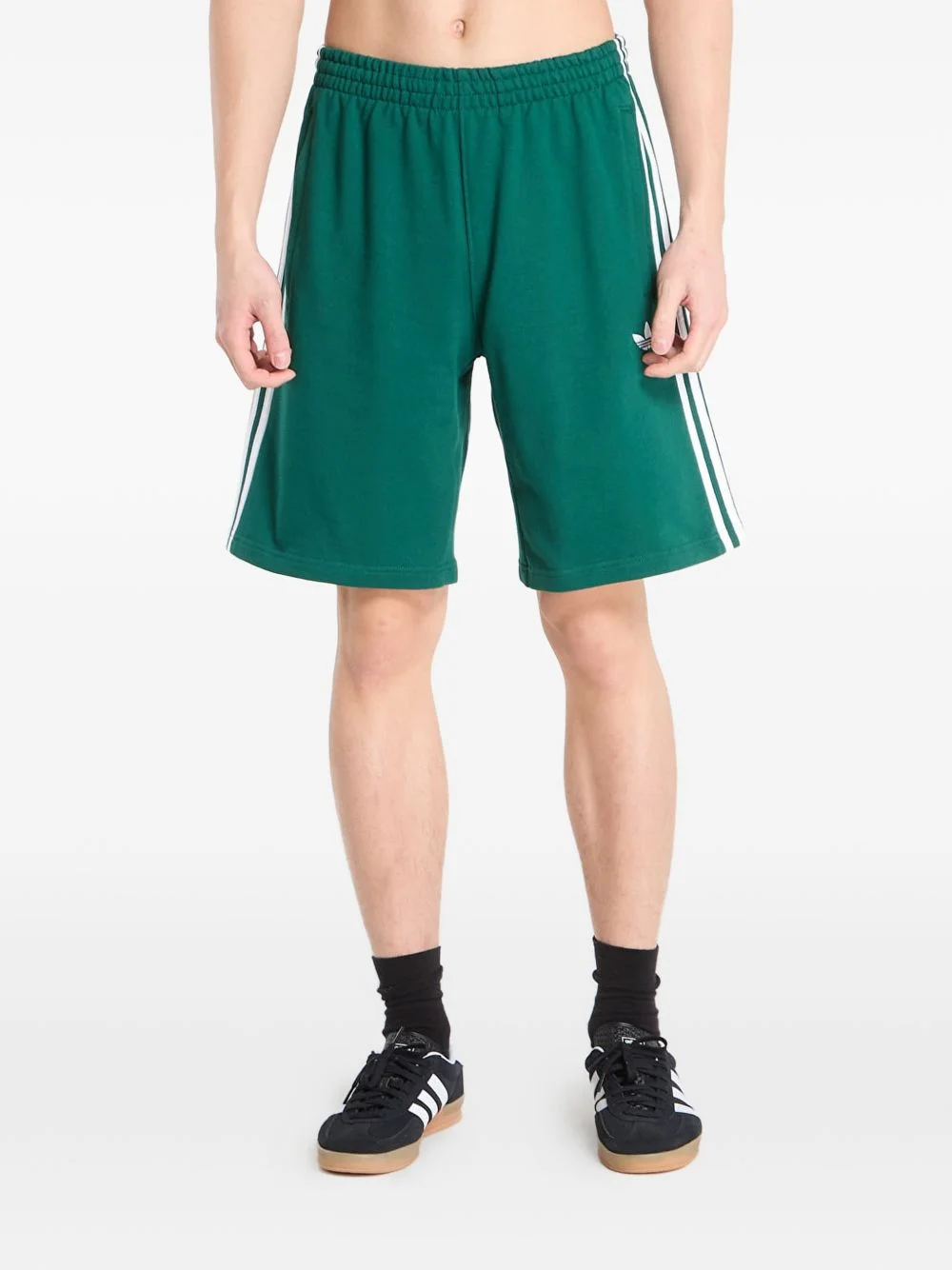 logo-embroidered shorts - 1