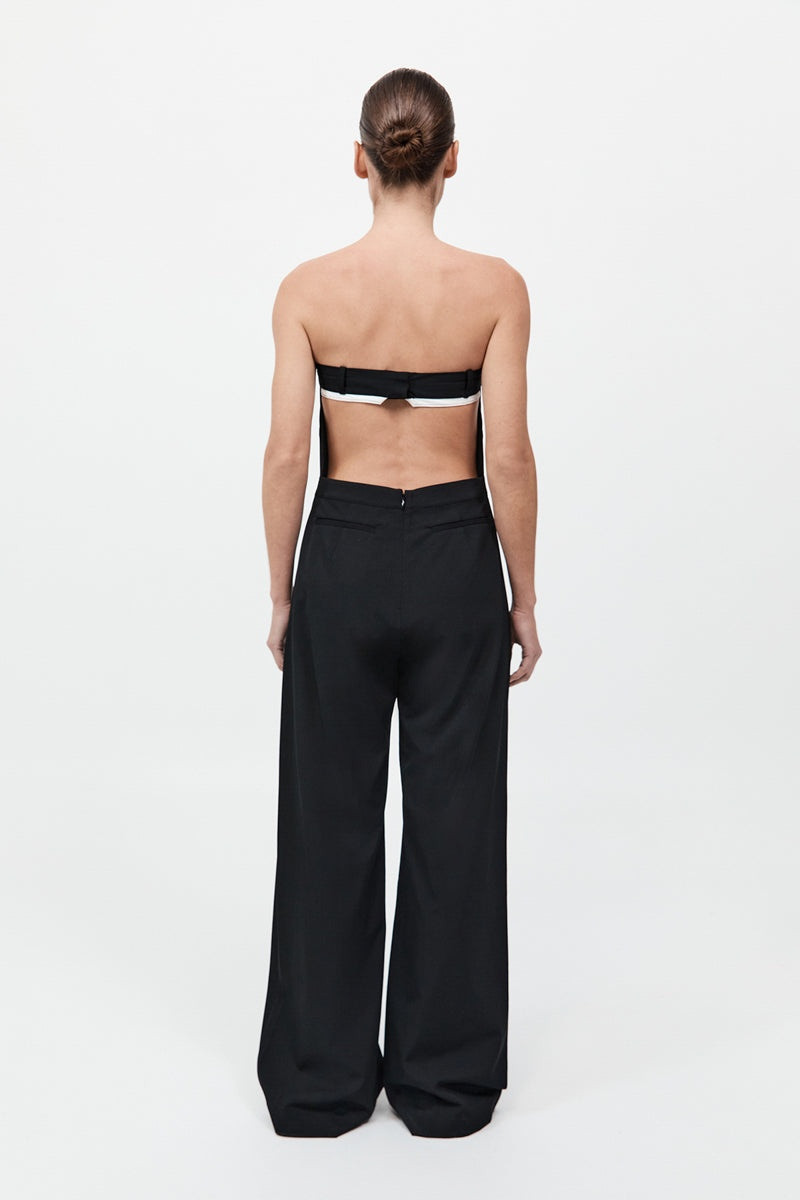 Deconstructed Tailored Jumpsuit - Black 7