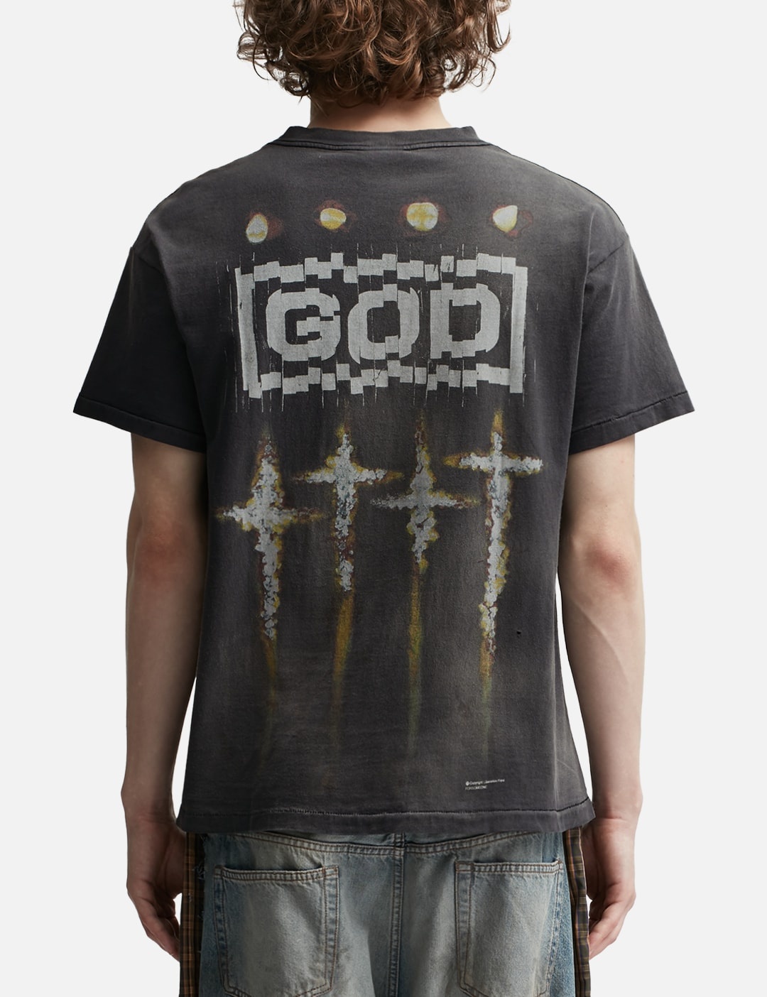 SAINT M×××××× SAINT MICHAEL X FORSOMEONE GOD T-SHIRT | hbx