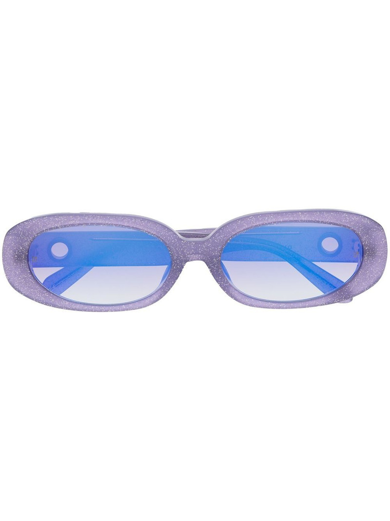 round-frame glitter sunglasses 1
