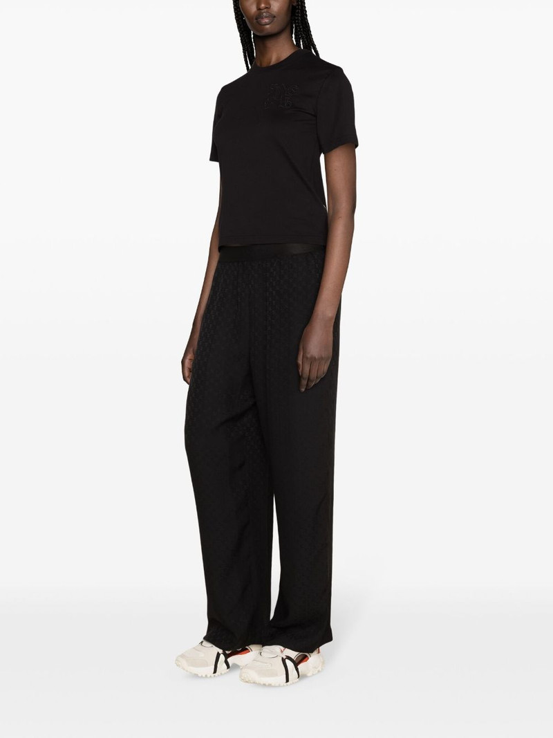 logo-embroidered cotton T-shirt 3