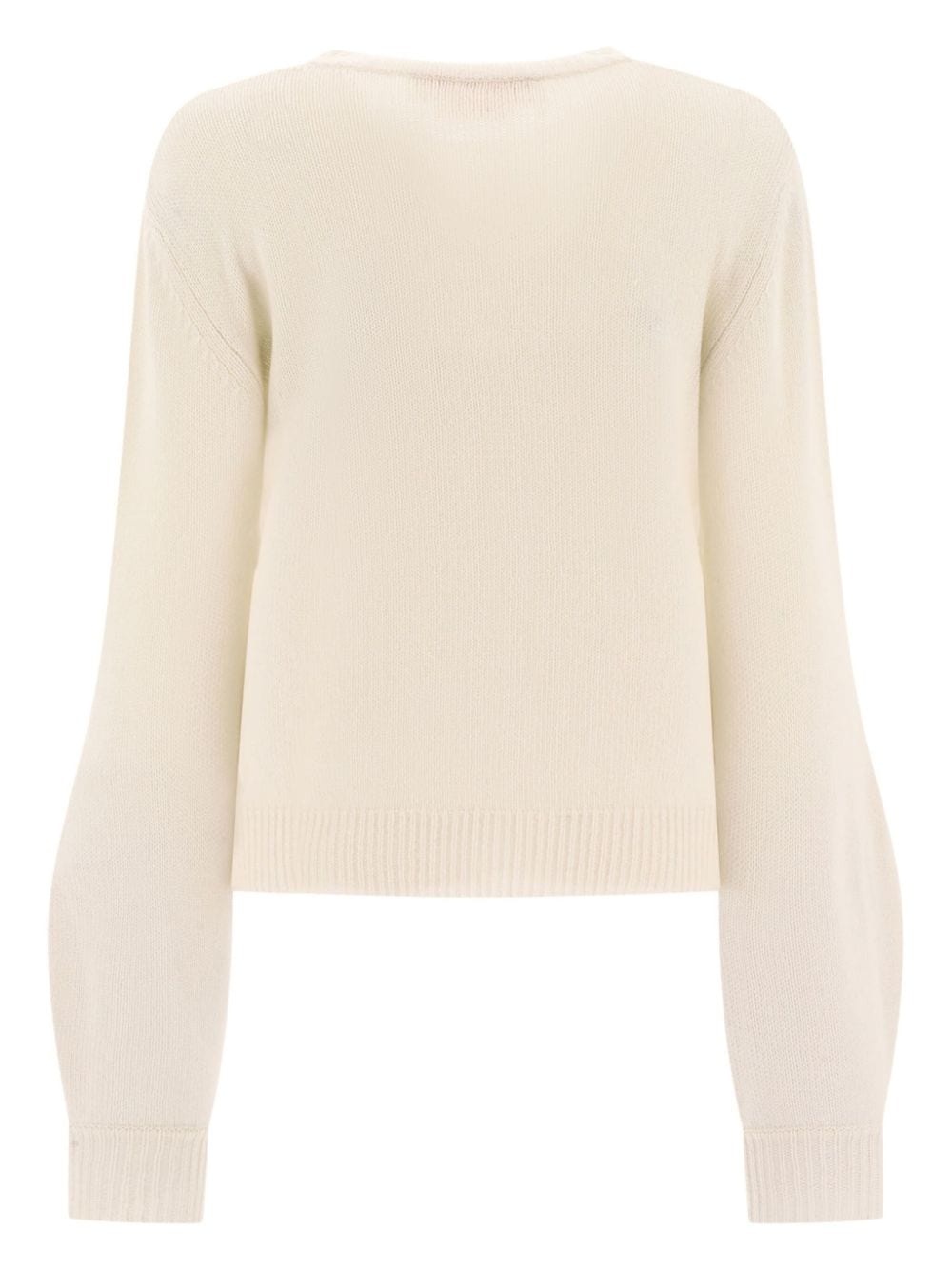 logo-appliquÃ© cashmere jumper - 2