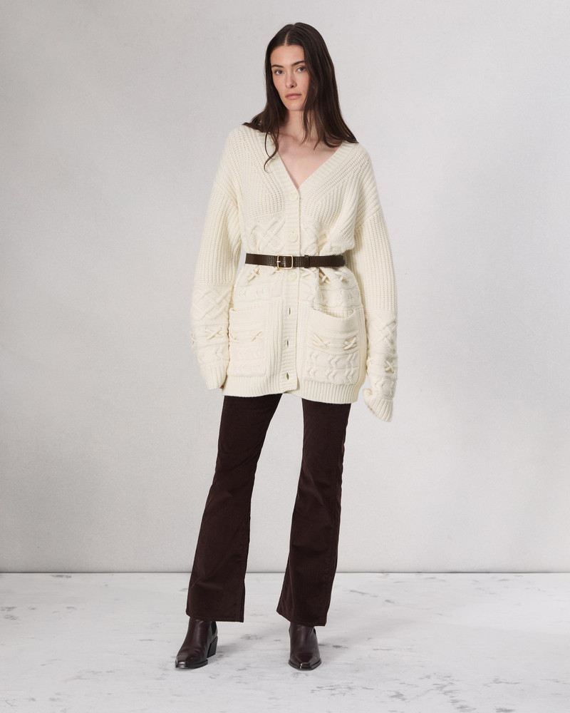rag & bone Conley Cable Cardigan outlook