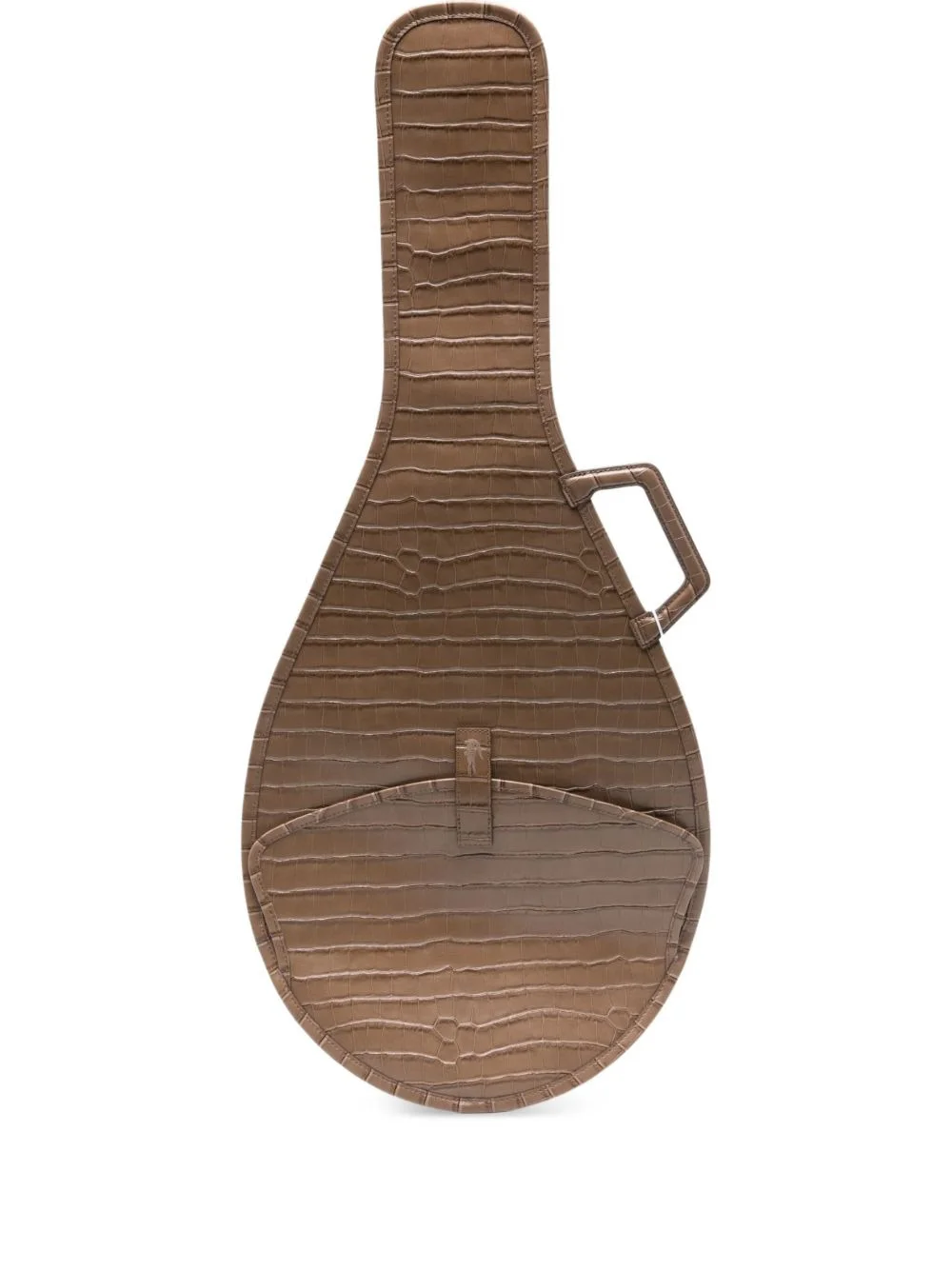 croc-embossed racket bag - 1