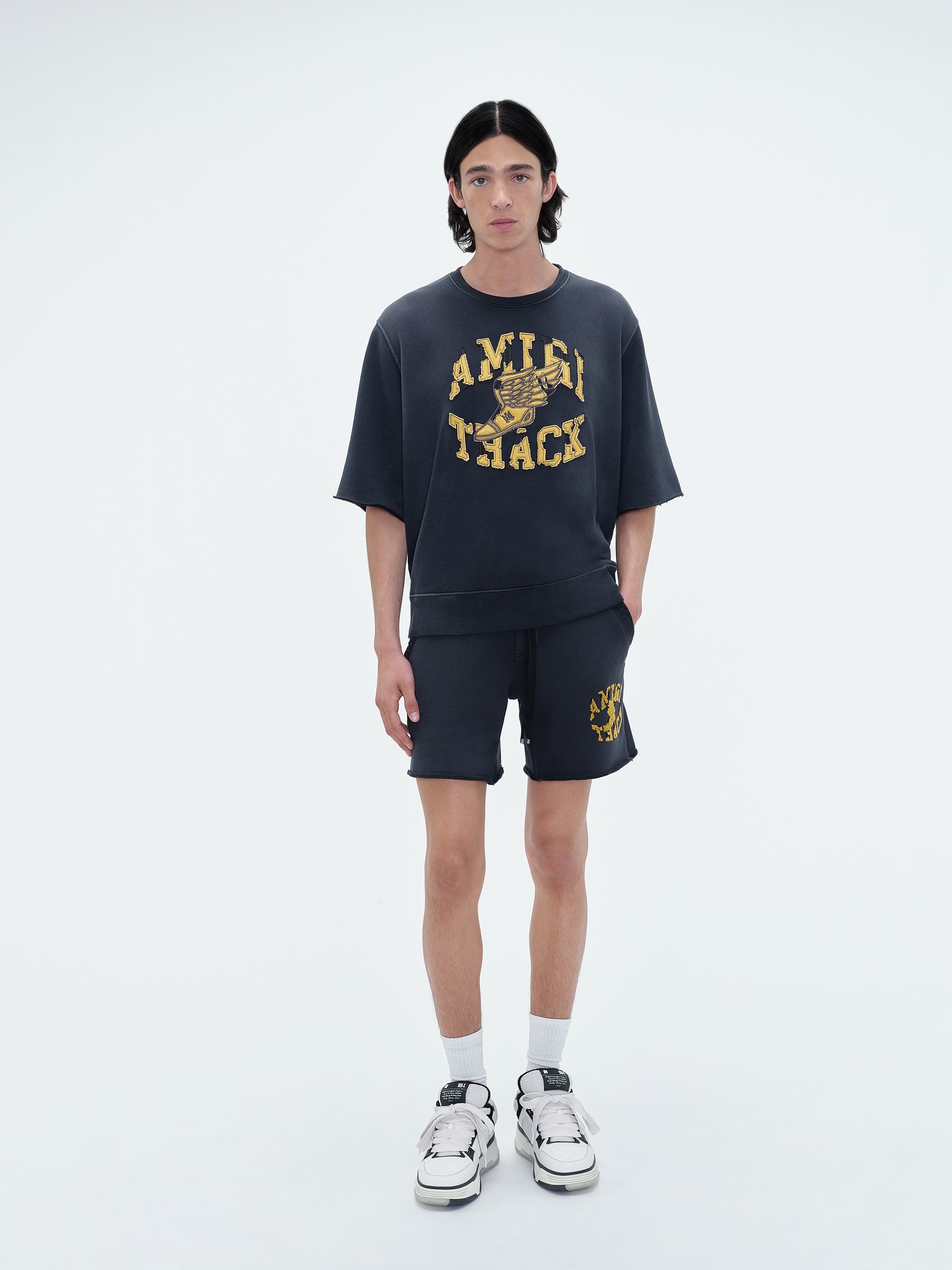AMIRI TRACK CUT OFF CREWNECK - 2