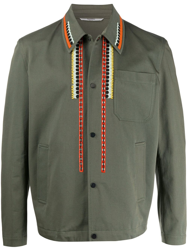 embroidered shirt jacket 1