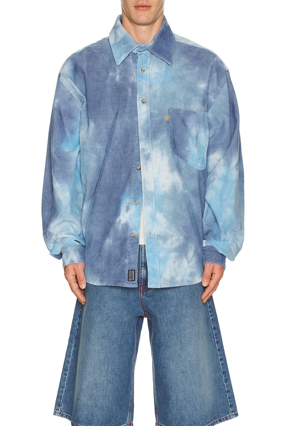 Tie-Dye Corduroy Overshirt - 3