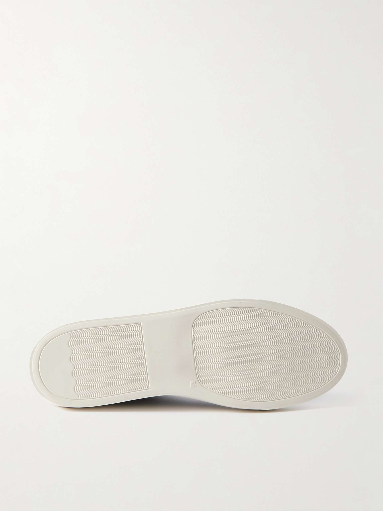 Bball Suede-Trimmed Leather Sneakers - 7