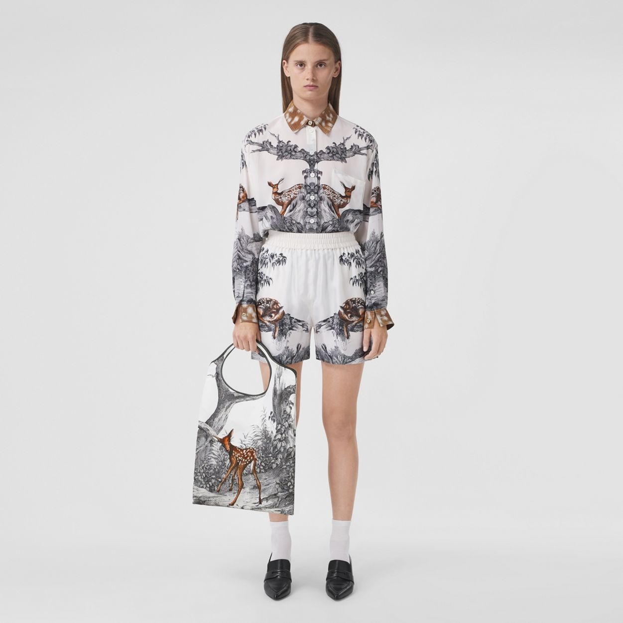 Deer Print Packaway Pocket Tote – Online Exclusive - 6