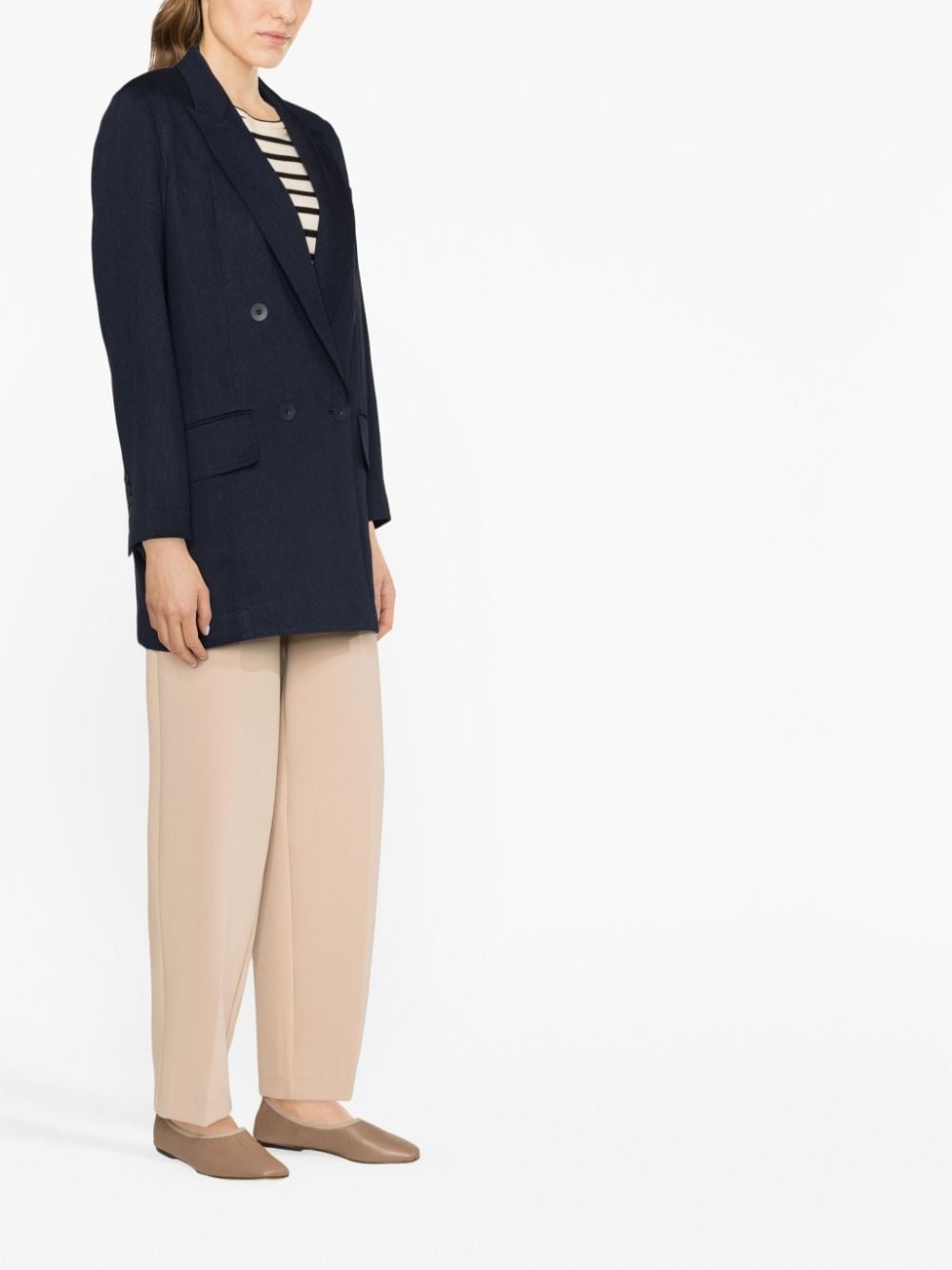 faux double-breasted blazer - 3