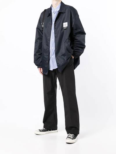 Fumito Ganryu logo patch shirt jacket outlook