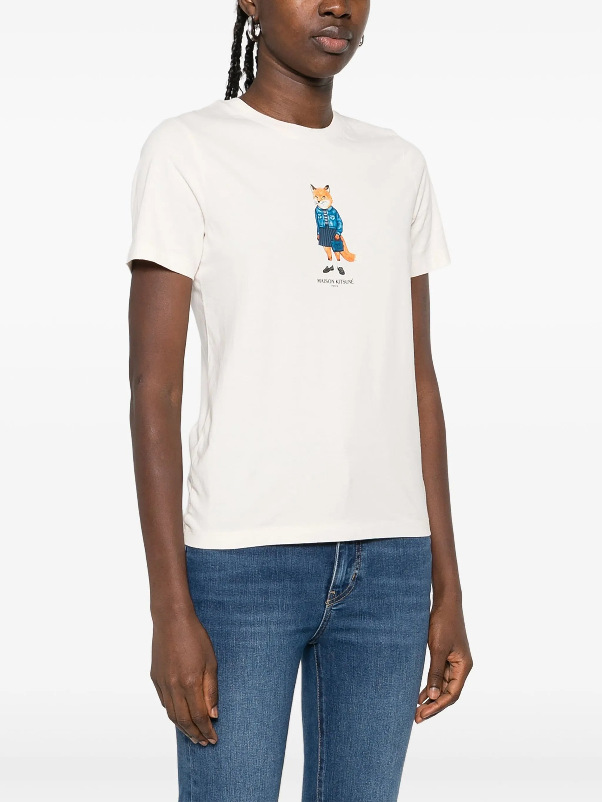 Maison Kitsuné Fox-print T-shirt - 5