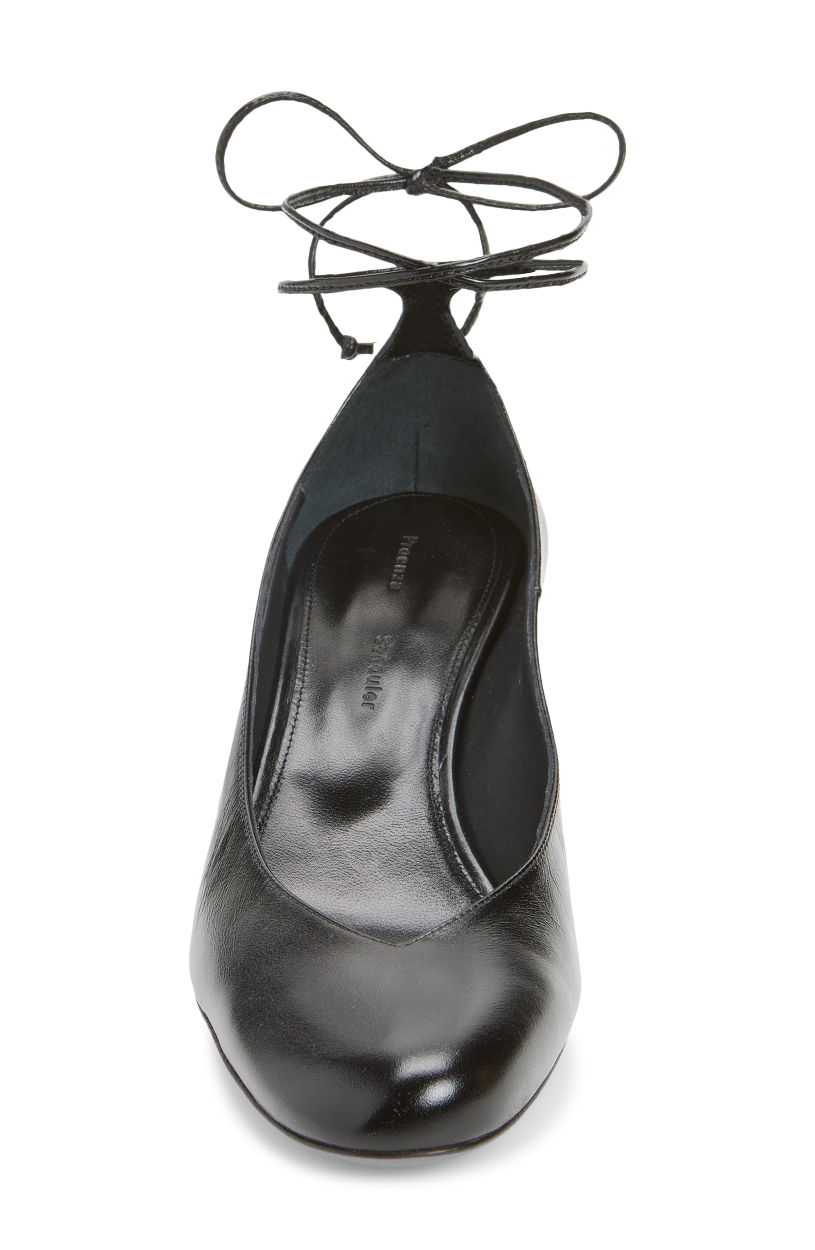 Proenza Schouler Uma Tie Kitten Heel Pump in Black at Nordstrom - 4
